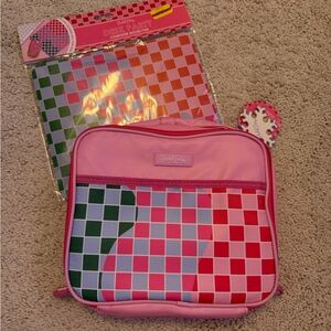 Plaid Lunch Bag Set